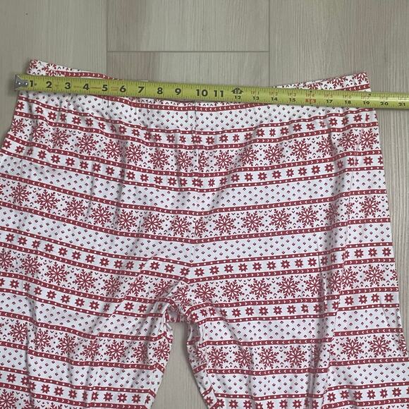 Carter’s Adult Unisex Christmas Pajama Set – Sz XXL – Red/White Snowflake Print - Picture 8 of 9